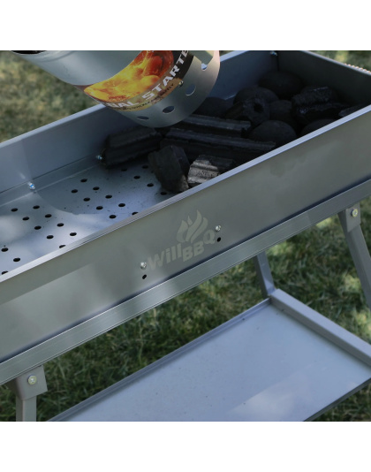 80cm x 26cm Charcoal Hibachi Grill