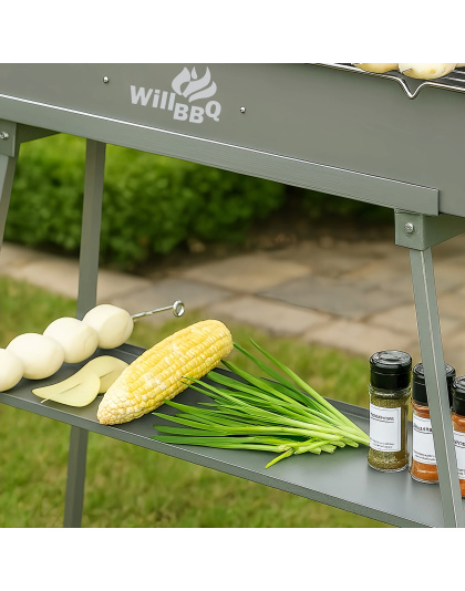 100cm x 26cm Charcoal Hibachi Grill