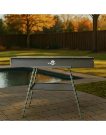 100cm x 26cm Charcoal Hibachi Grill