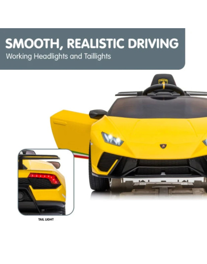 Kahuna Lamborghini Performante Kids Electric Ride On Car Remote Control - Yellow