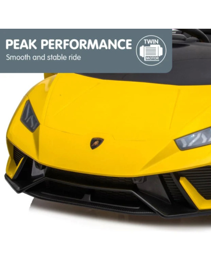 Kahuna Lamborghini Performante Kids Electric Ride On Car Remote Control - Yellow