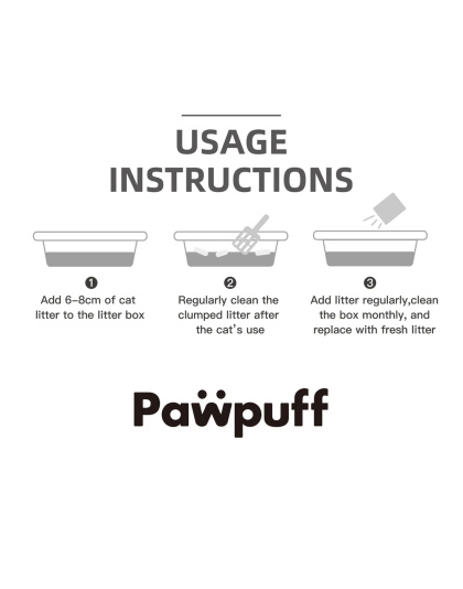 PawPuff Tapioca Multiblend Cat Litter - Tofu, Tapioca, Corn &amp; Mineral, 7.6kg
